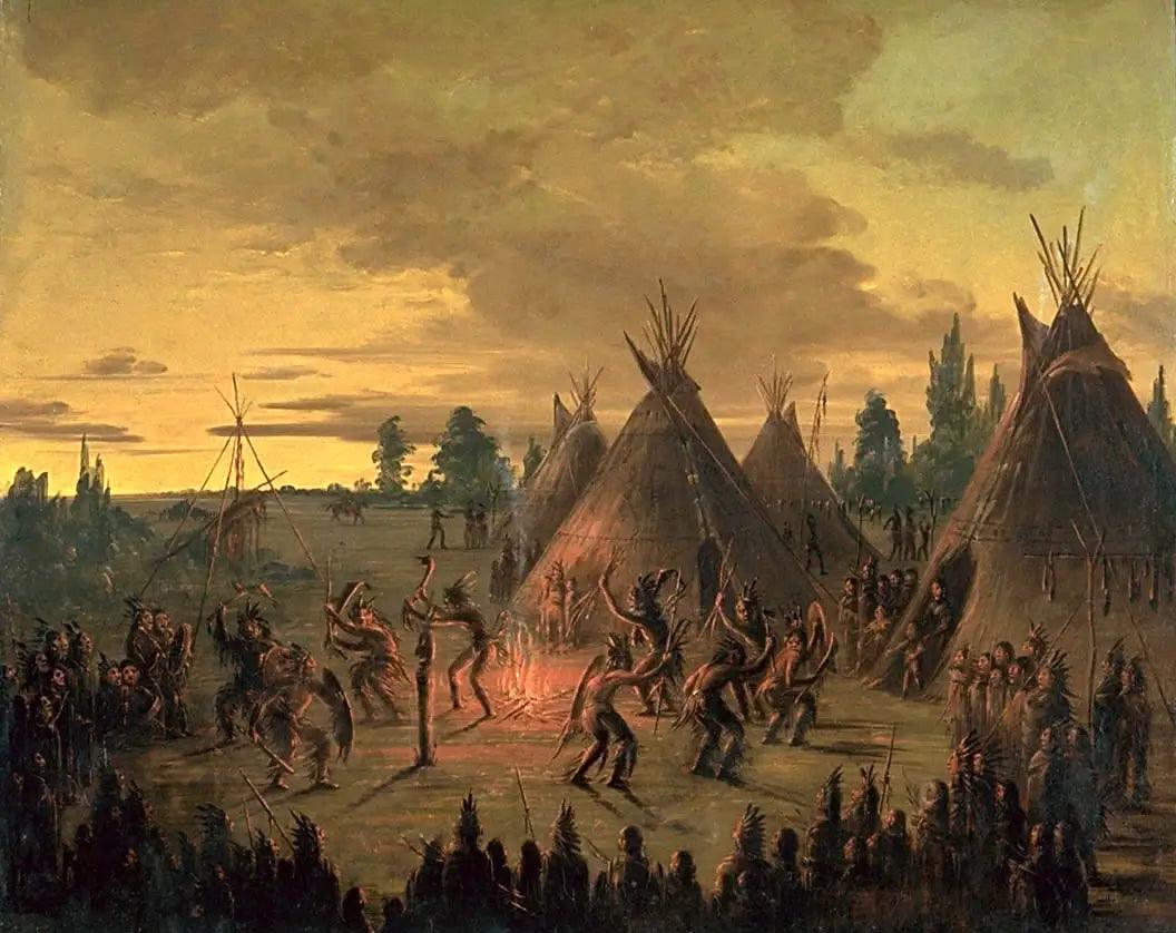 Danse de guerre Sioux - George Catlin - Alpha Reproduction