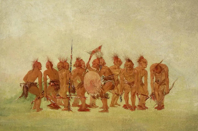 Danse de la mendicité, Sauk og Fox - George Catlin