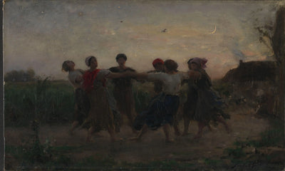 Danse de la Saint-Jean à Courrières - Jules Breton - Alpha Reproduction