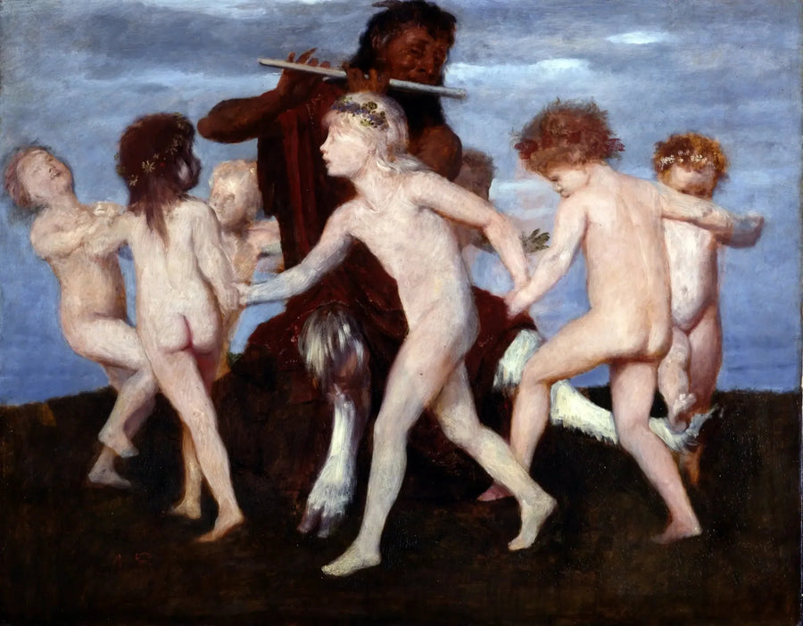 Danse Pan med børnene - Arnold Böcklin