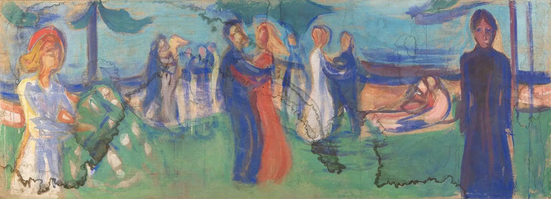 Dans nærheden af havet - Edvard Munch