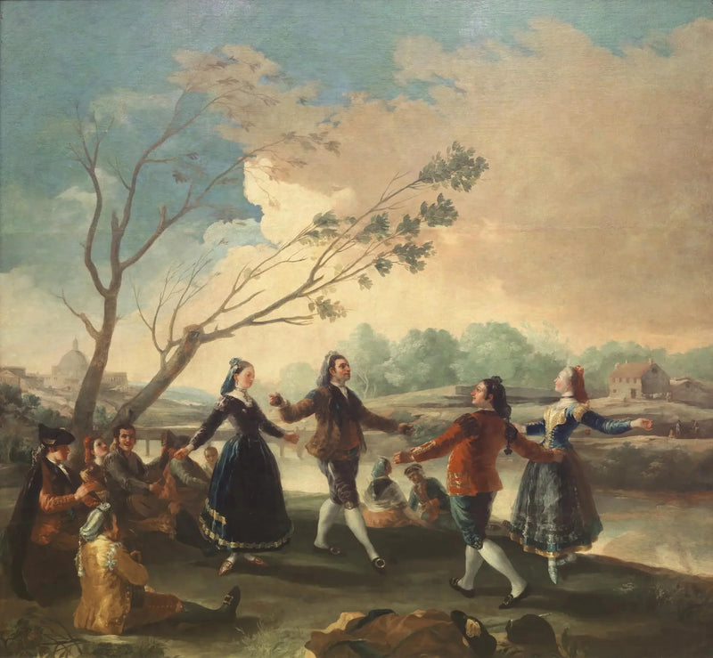 Dans på bredden af Manzanares - Francisco de Goya