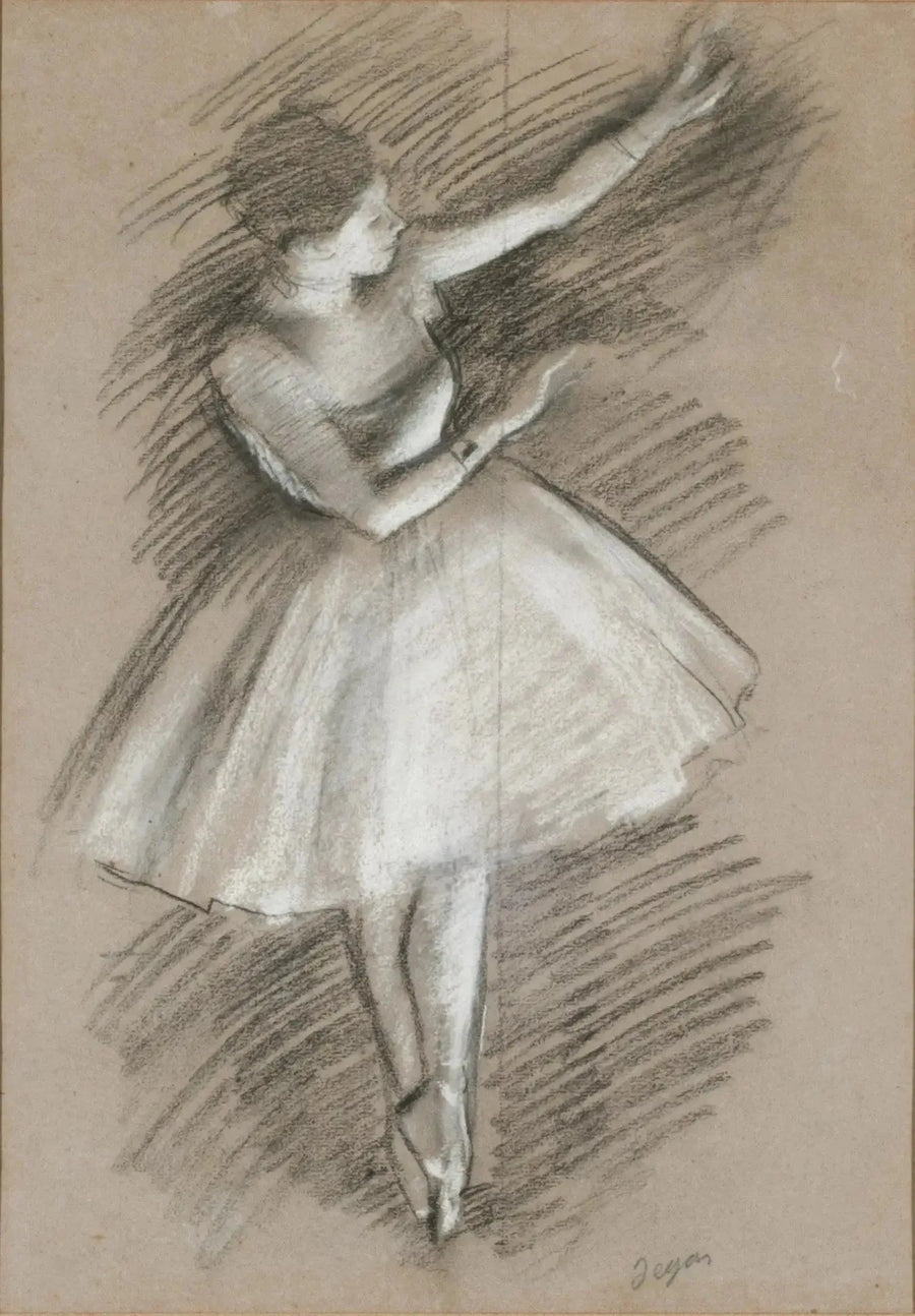 danserinde i hvidt - Edgar Degas