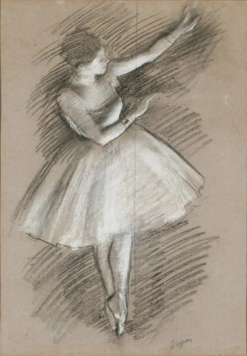 danserinde i hvidt - Edgar Degas