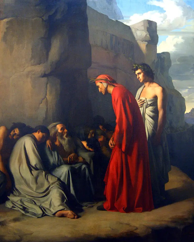 Dante i Helvede - Hippolyte Flandrin