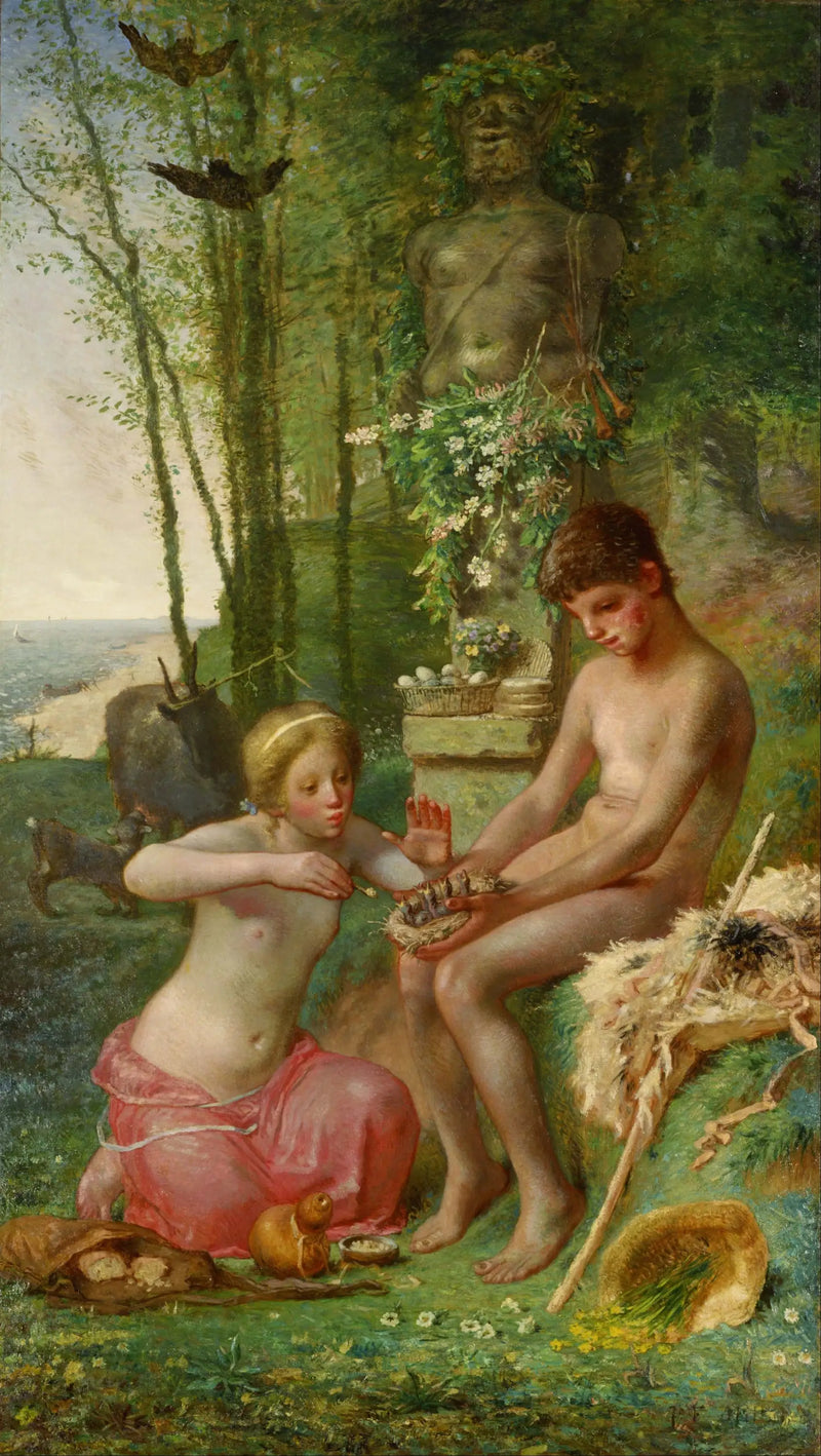 Daphnis og Chloé - Jean-François Millet