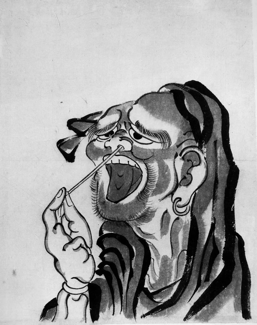 Daruma (buddhistisk helgen) - Hokusai