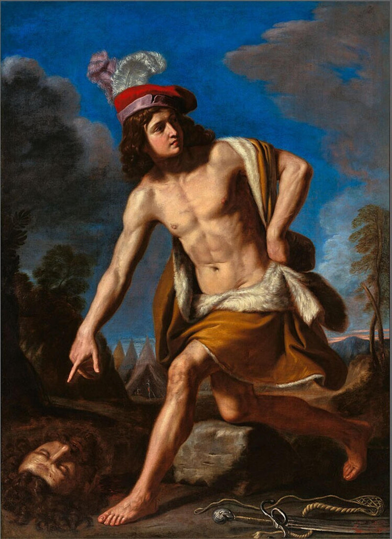 David med Goliaths hoved - Guercino