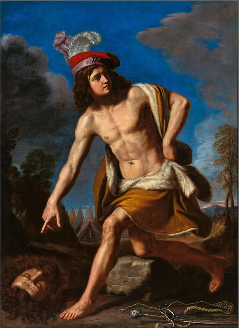 David med Goliaths hoved - Guercino