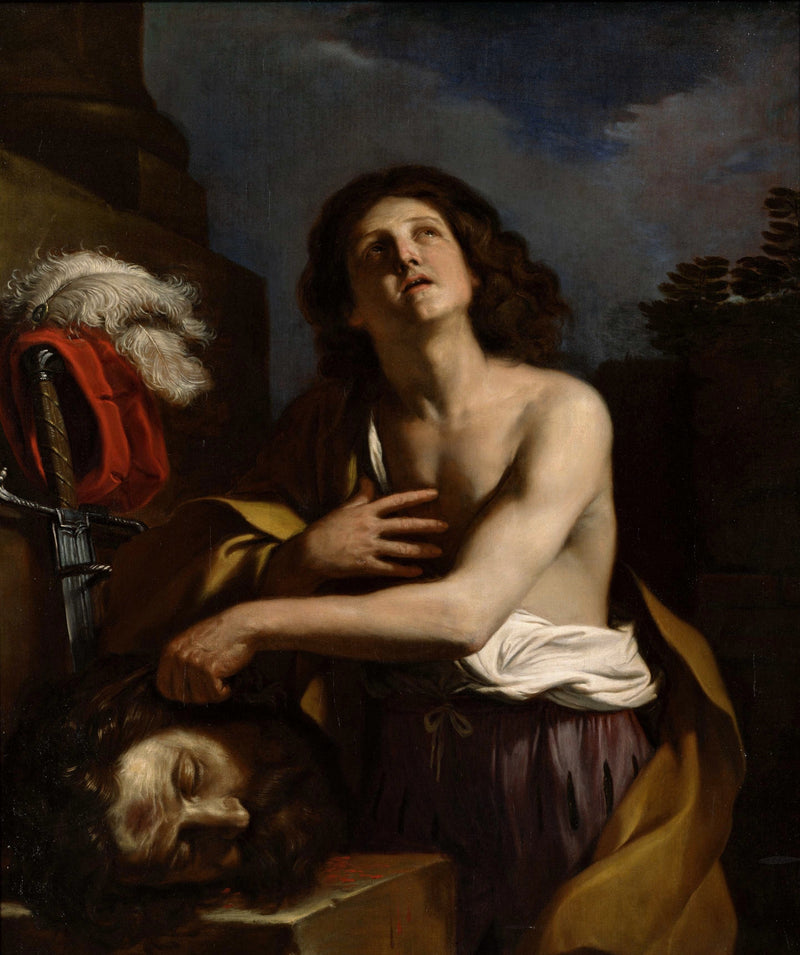 David med Goliaths hoved - Guercino