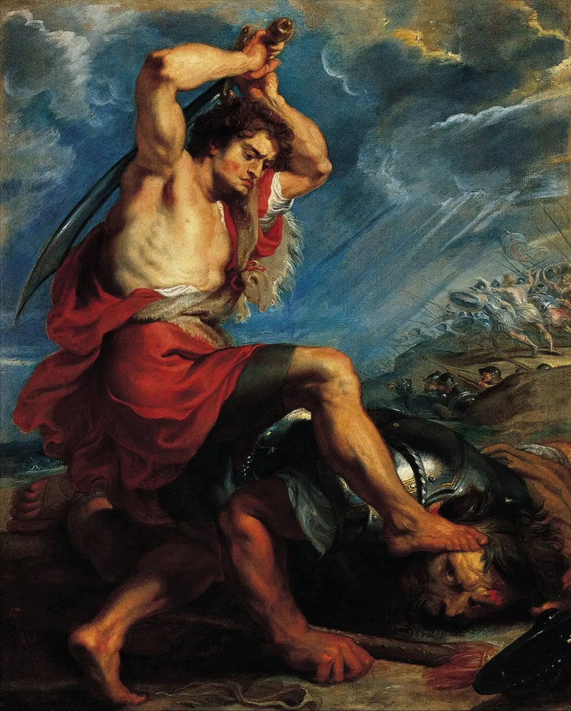 David dræber Goliat - Peter Paul Rubens
