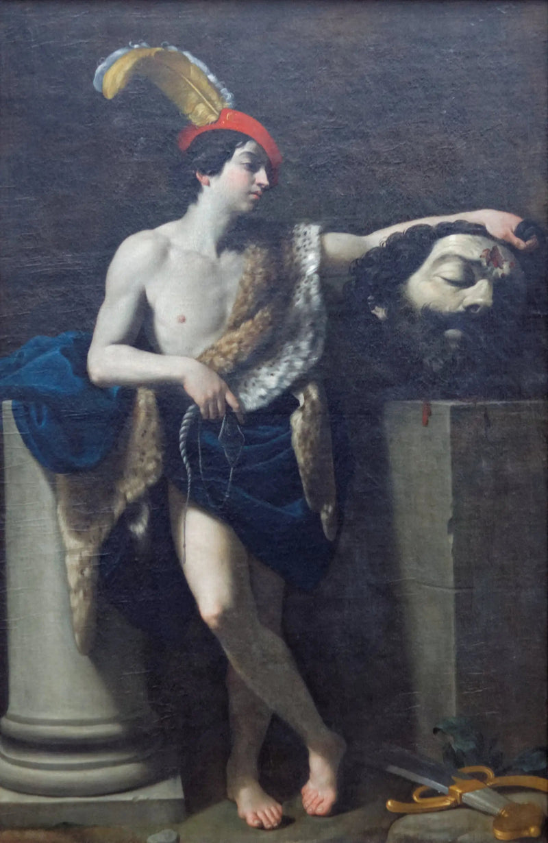 David sejrende Goliath - Guido Reni