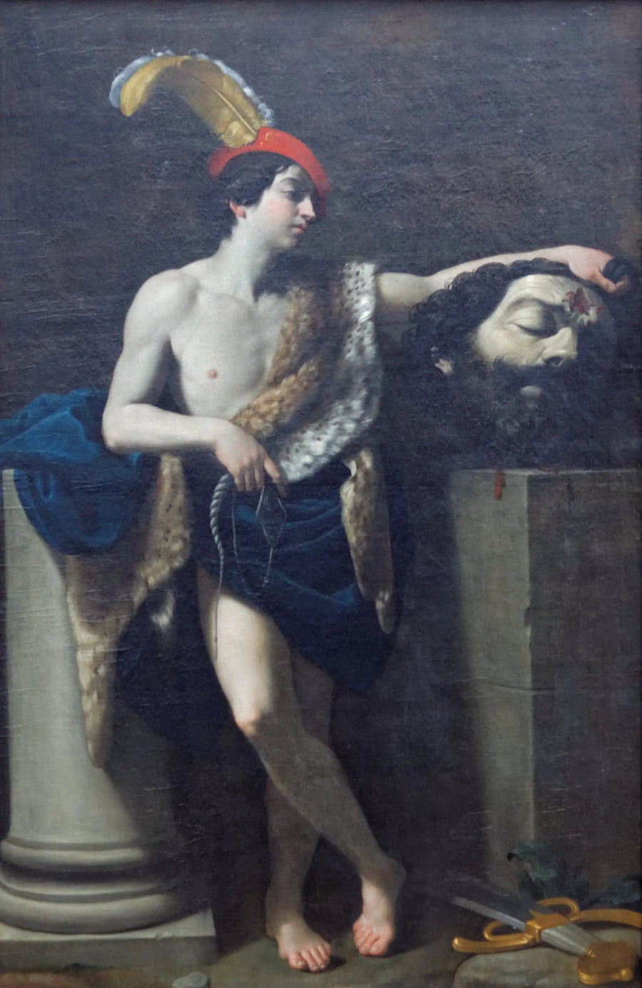 David sejrende Goliath - Guido Reni