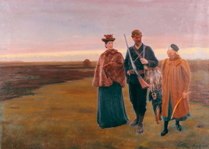 Tilbage fra filmoptagelser. - Michael Peter Ancher