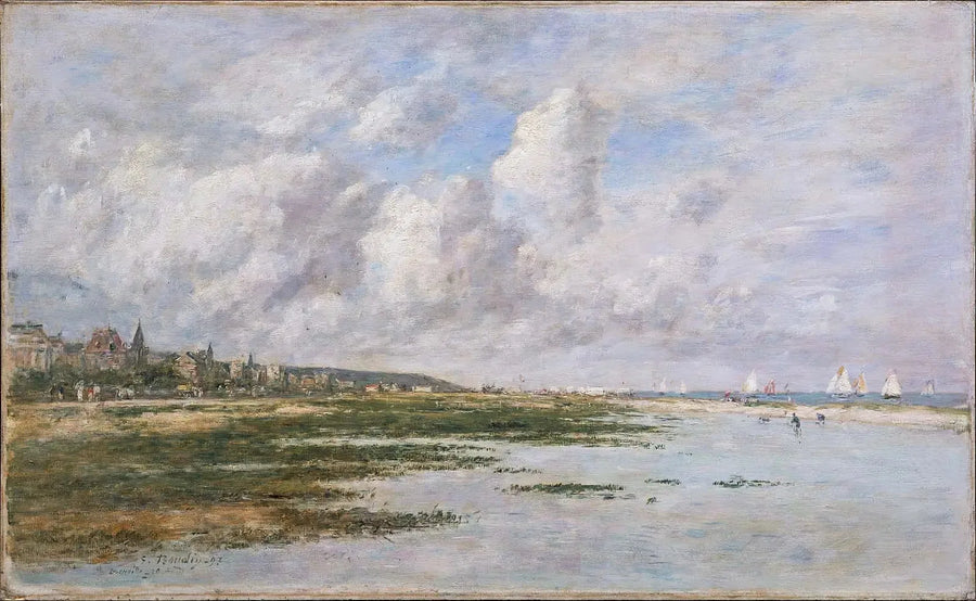 Deauville ved lavvande - Eugène Boudin