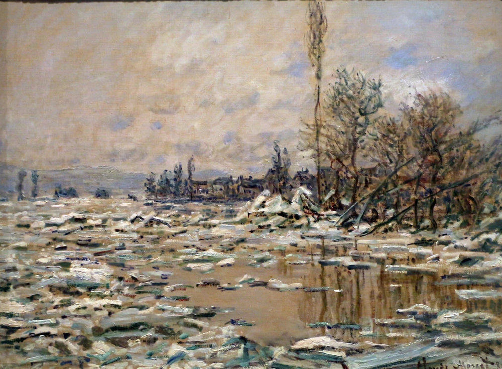 La Débâcle, temps gris W560 par Claude Monet, Museu Calouste Gulbenkian