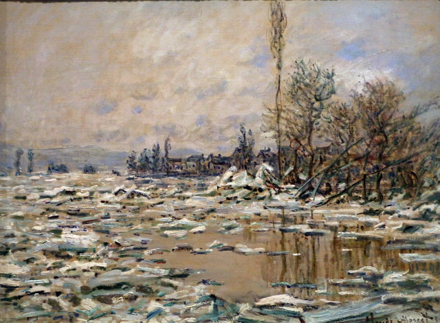 Debaklet, gråvejr W560 - Claude Monet