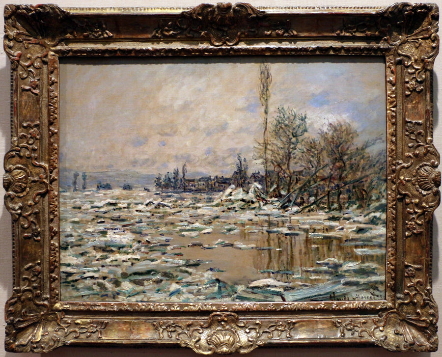 Debaklet, gråvejr W560 - Claude Monet