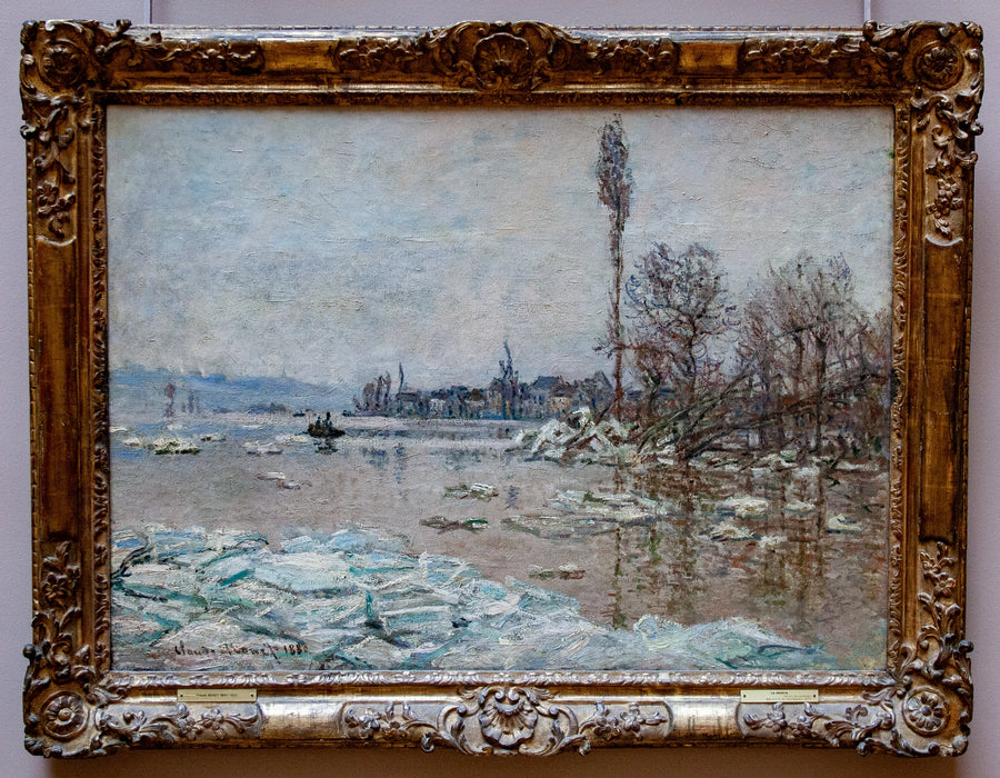 Debaklet ved Vétheuil, udsigt over Lavacourt W561 - Claude Monet