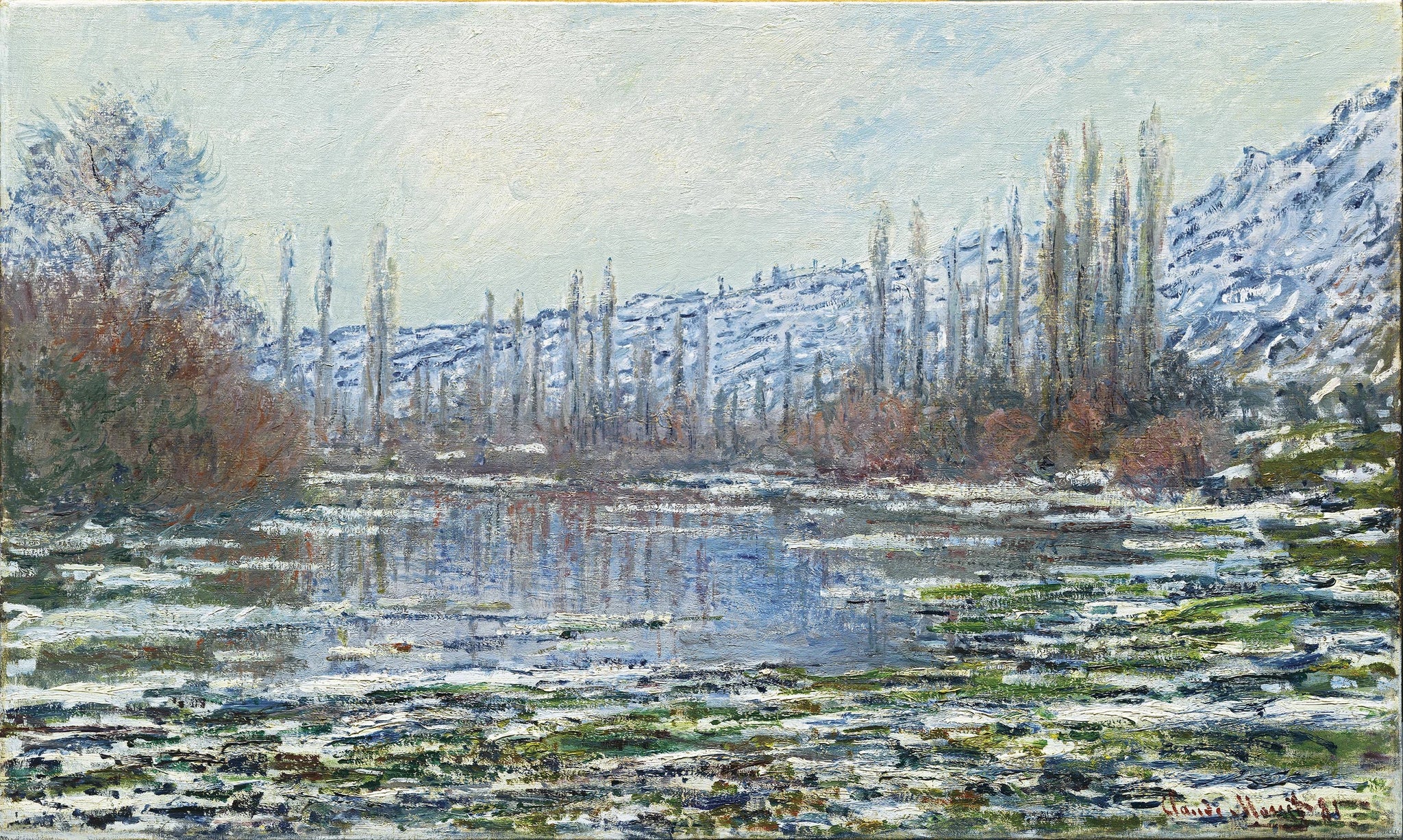 La Débâcle à Vétheuil W566 par Claude Monet, musée Thyssen-Bornemisza
