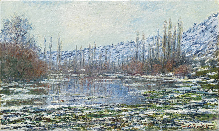 Debaklet ved Vétheuil W566 - Claude Monet