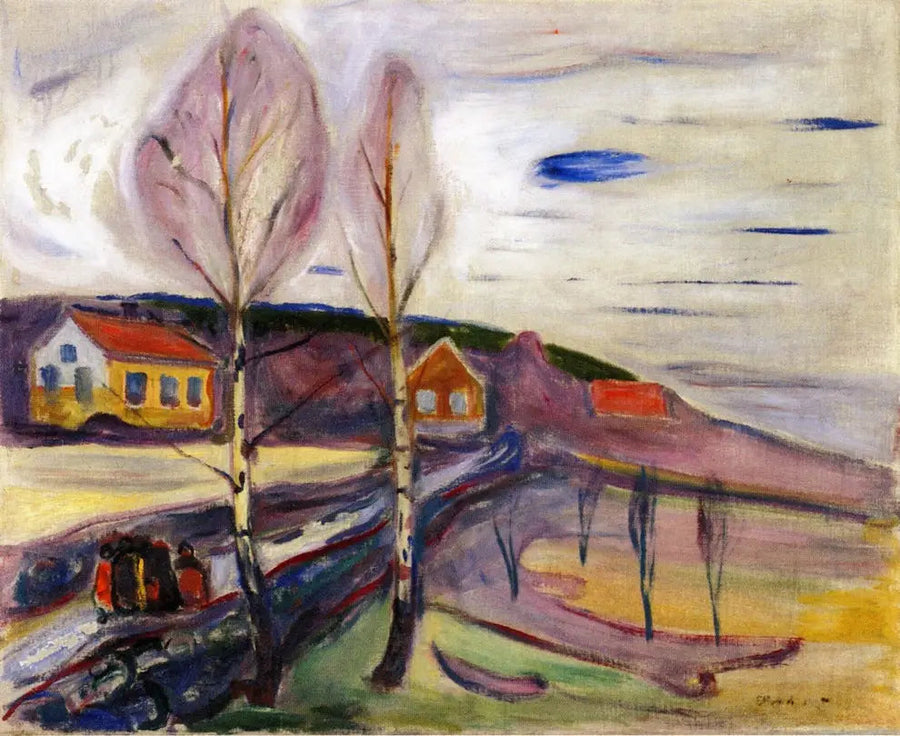 Forårets begyndelse i Åsgårdstrand - Edvard Munch