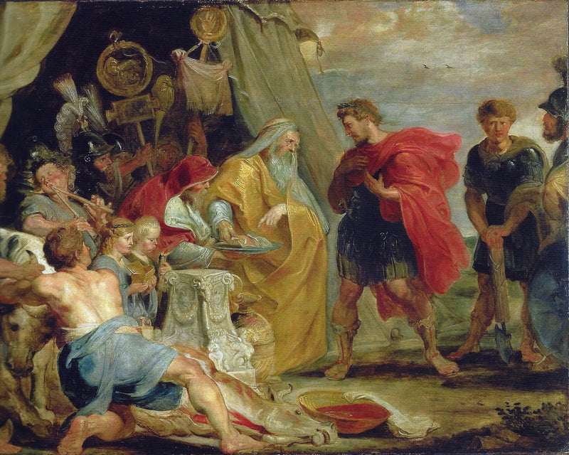 Decius Mus konsulterer spåmanden (Tite-Live VIII, 6-9/10) - Peter Paul Rubens