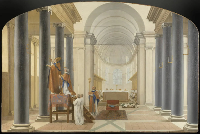 Dedikation af en chartreuse kirke - Eustache Le Sueur