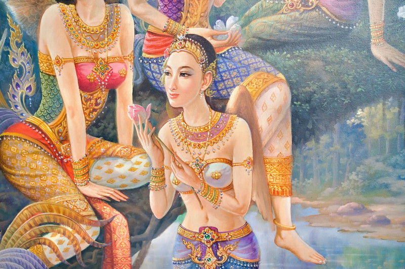 Gudinde Kinnaree  | 170 x 120 cm