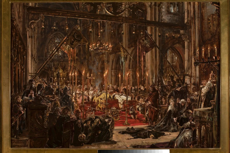 Nederlaget ved Legnica, fra serien « Civilisationens historie i Polen » - Jan Matejko