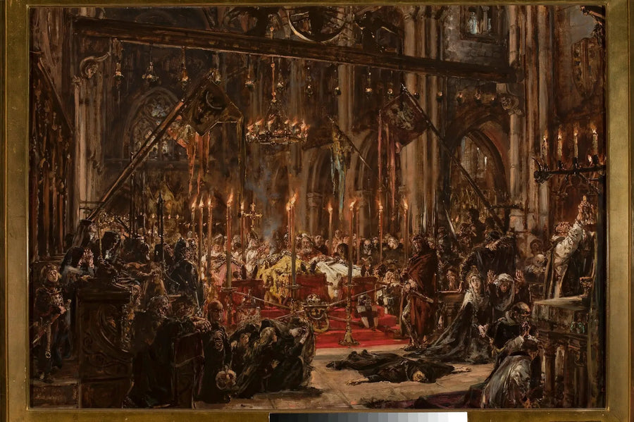 Nederlaget ved Legnica, fra serien « Civilisationens historie i Polen » - Jan Matejko