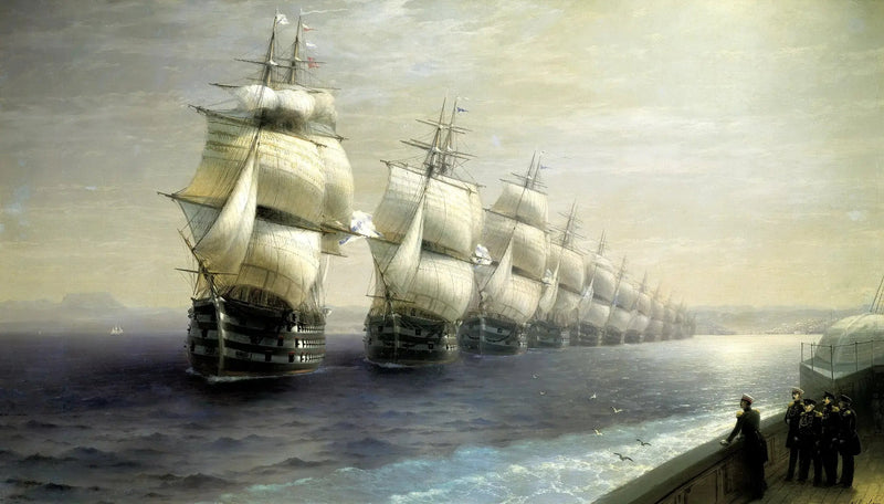 Nattens flådeparade ved Sortehavet - Ivan Aïvazovski