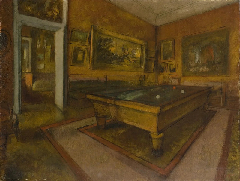Billardlokale i Ménil-Hubert - Edgar Degas