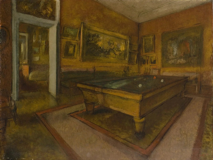 Billardlokale i Ménil-Hubert - Edgar Degas