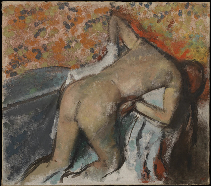 Efter badet, kvinde der tørrer sig - Edgar Degas