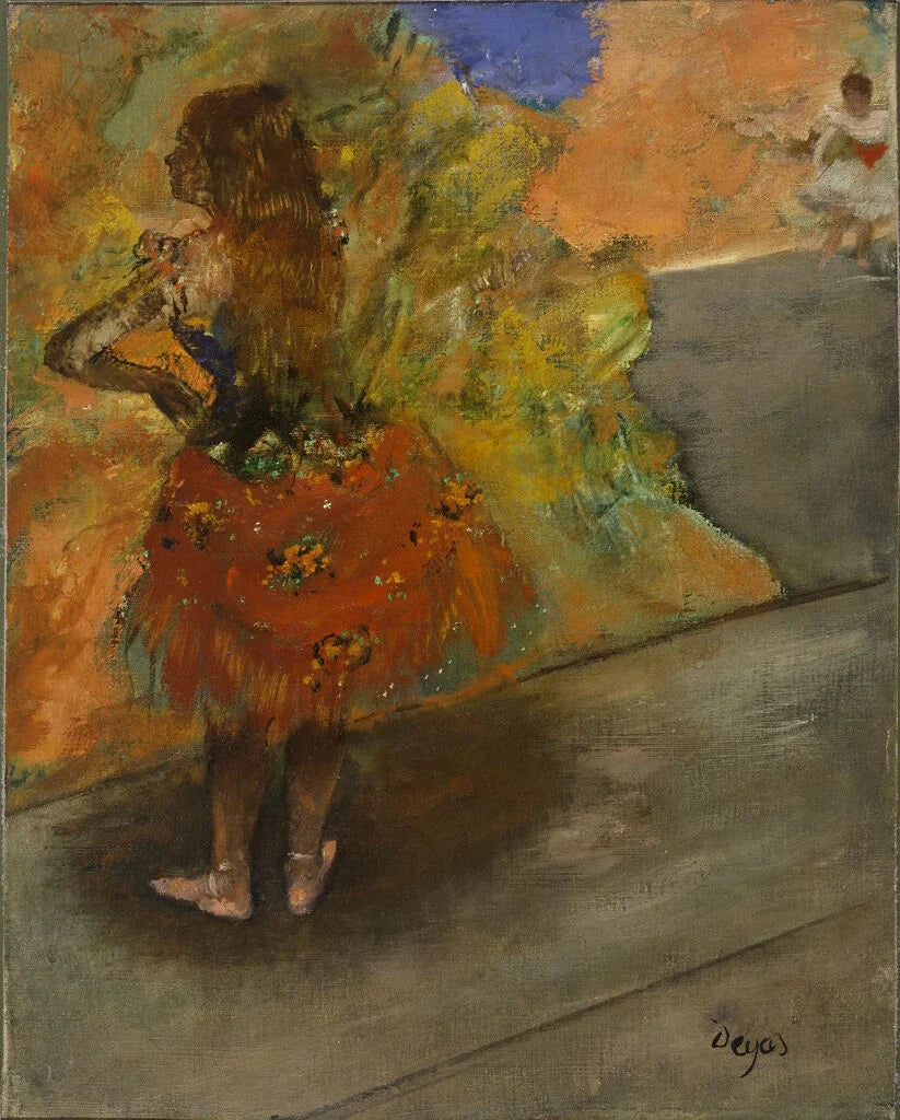Danserinde: rød nederdel - Edgar Degas