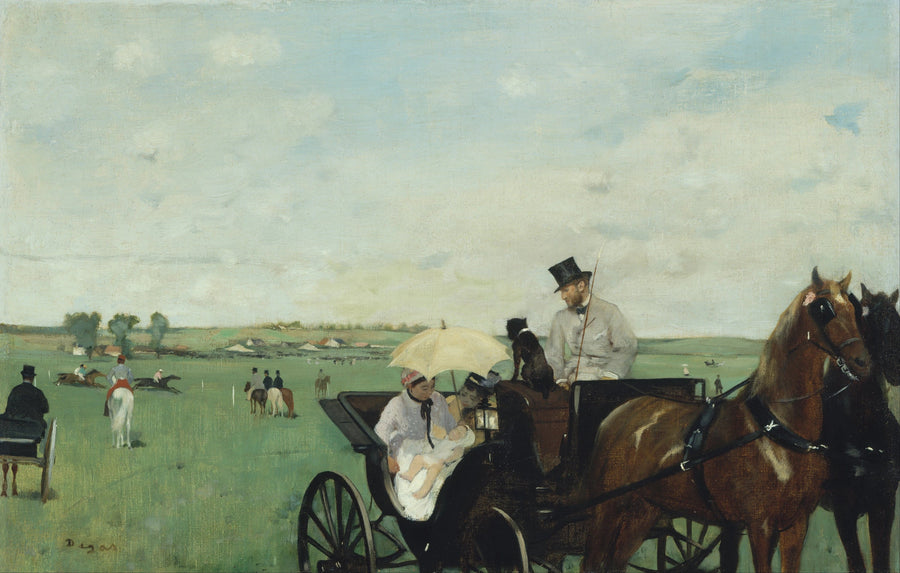 På hestevæddeløb i provinsen - Edgar Degas