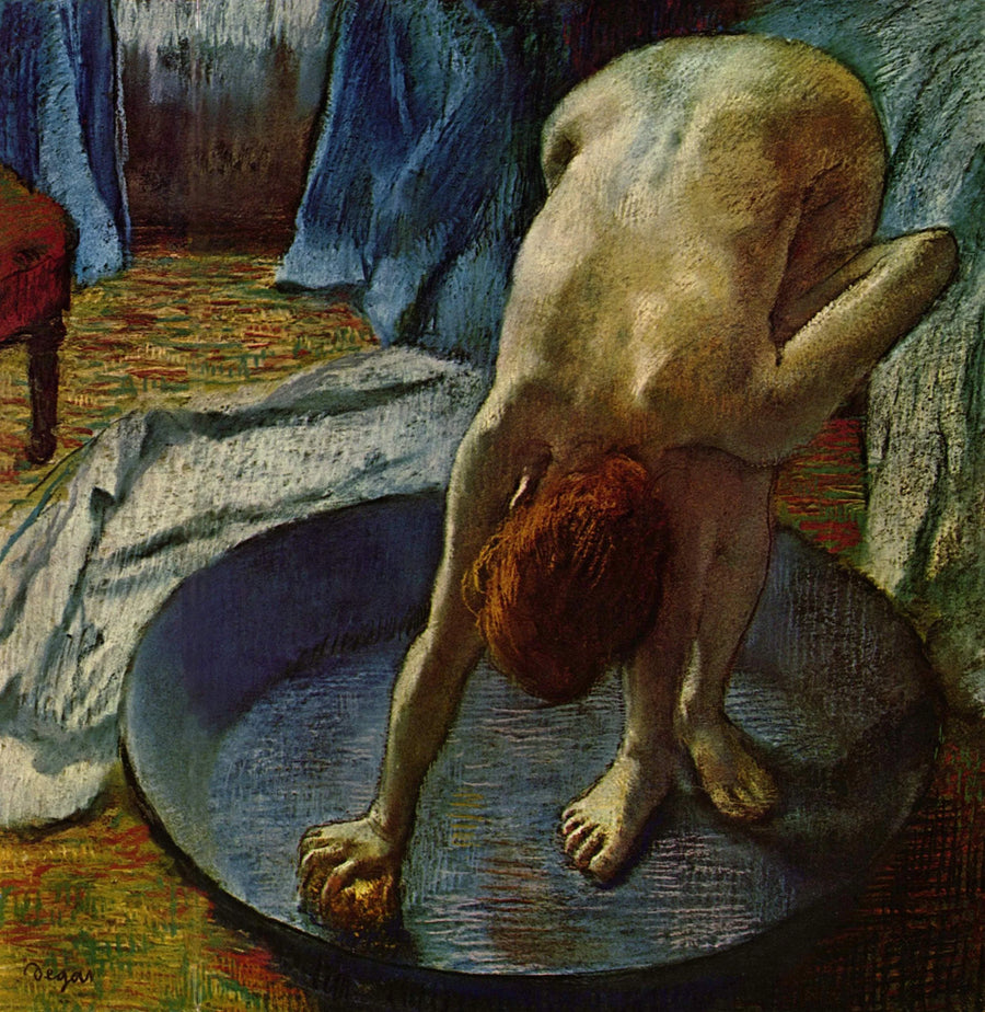 Kvinde ved vaskebaljen - Edgar Degas