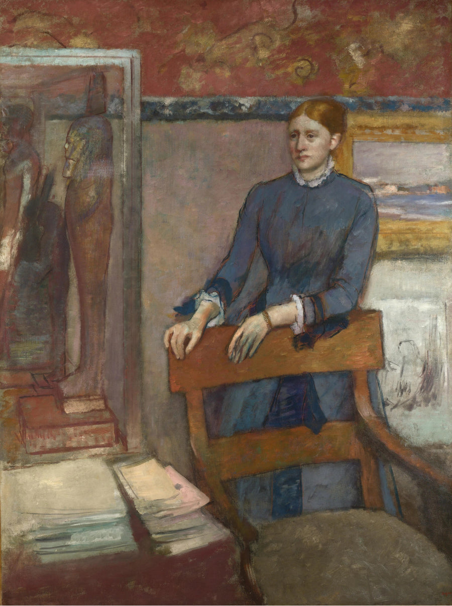 Hélène Rouart i sin fars kontor - Edgar Degas