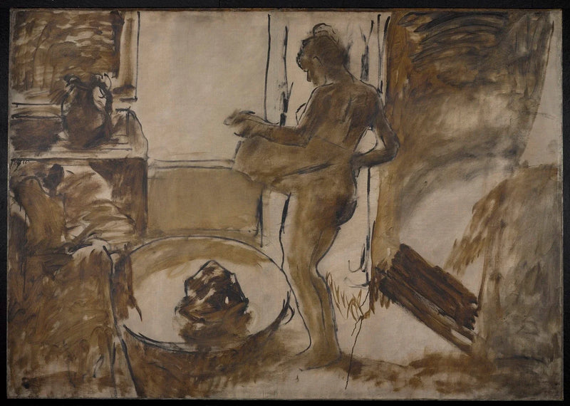 Kvinde i badekar - Edgar Degas