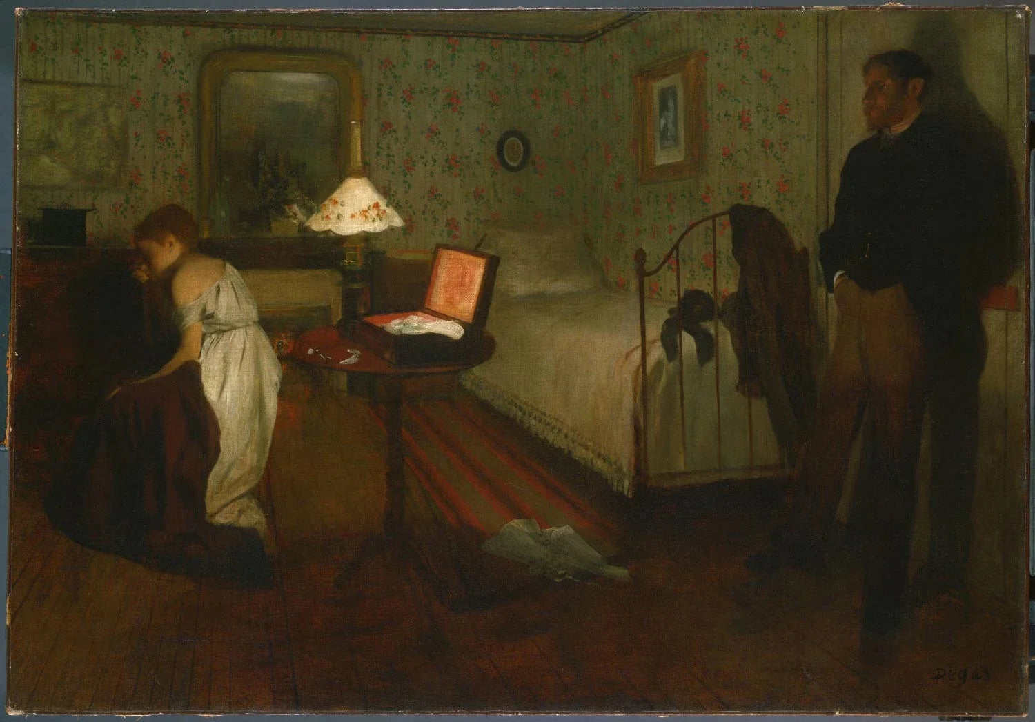 Intérieur par Edgar Degas – reproduction peinture à l’huile sur toile