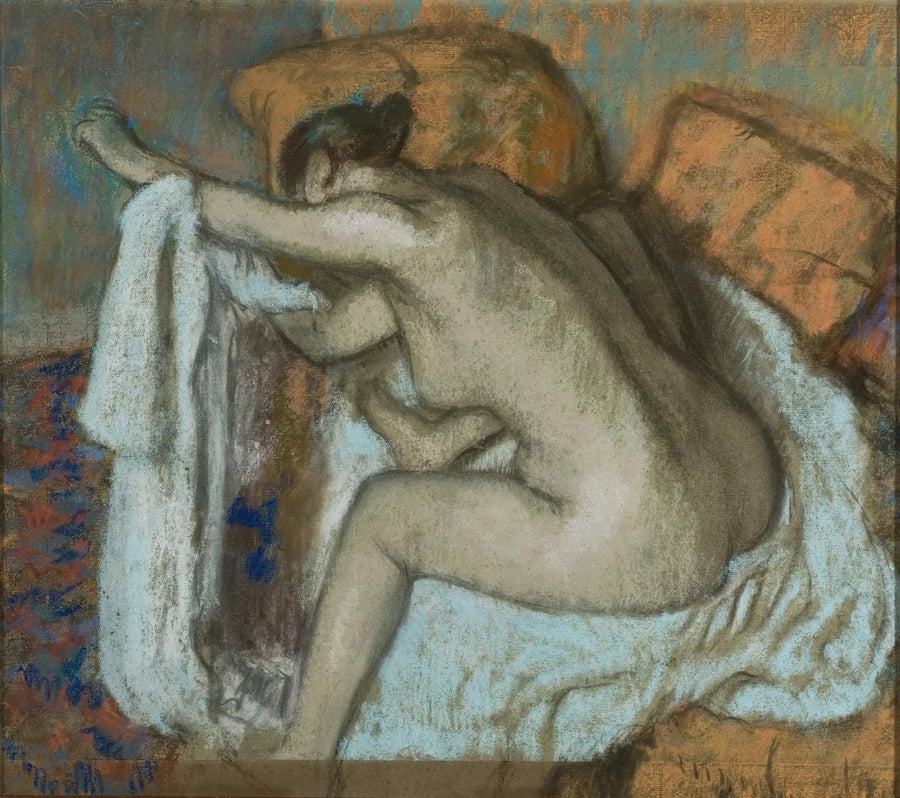Kvinde der tørrer sin venstre arm - Edgar Degas