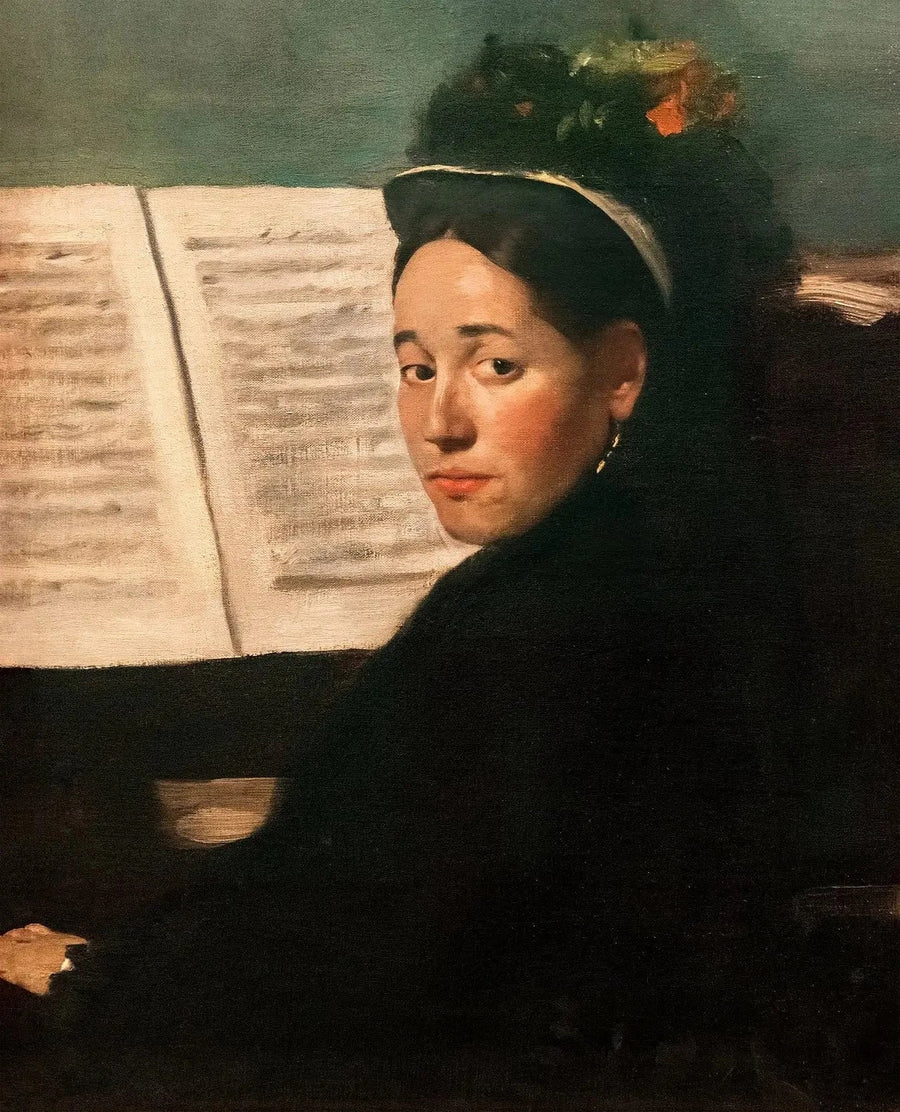 Frøken Dihau ved klaveret - Edgar Degas