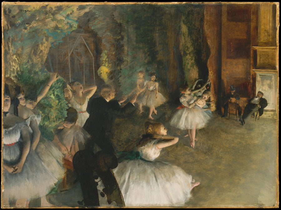 Balletets gentagelse på scenen - Edgar Degas
