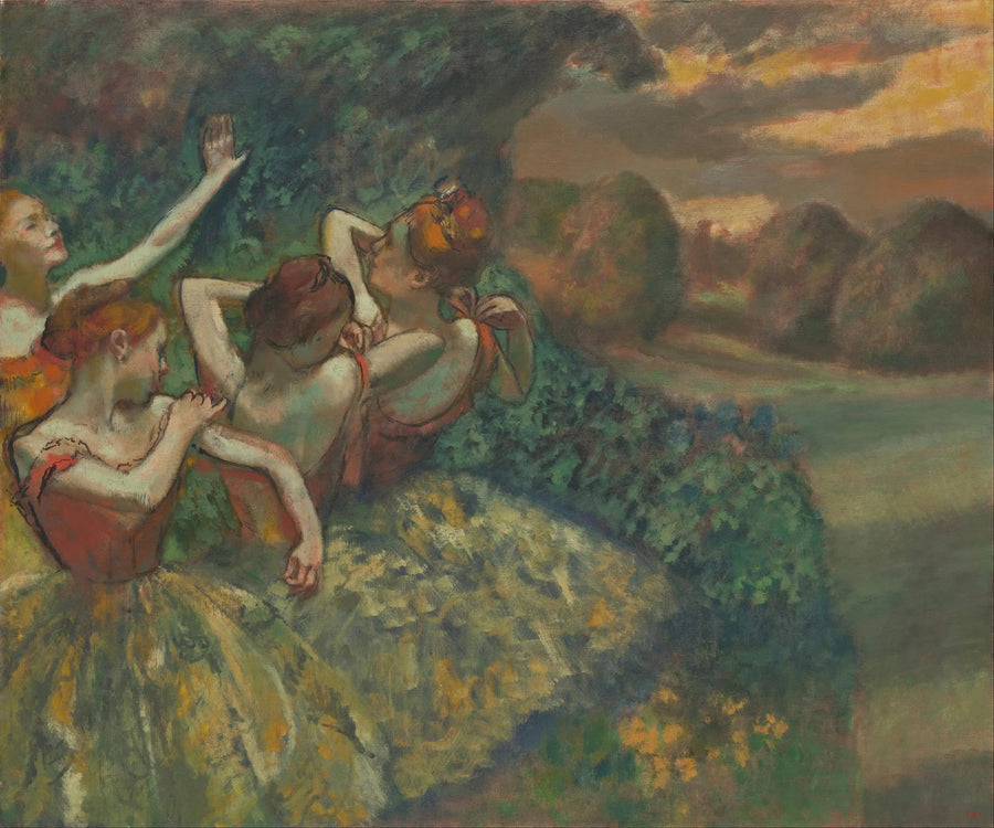 Fire dansere - Edgar Degas