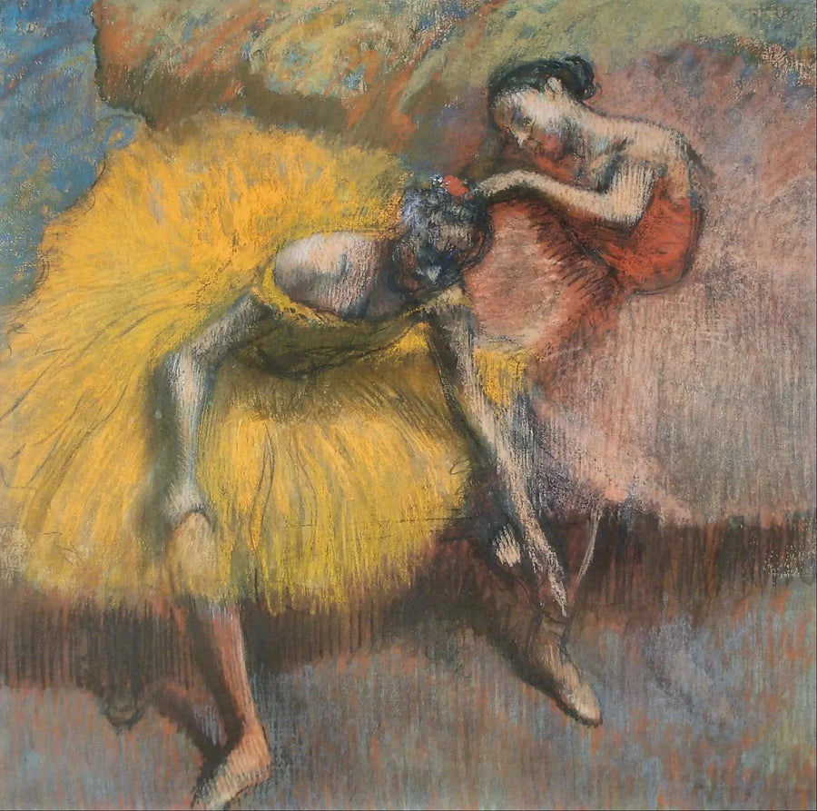 To danseuse - Gule og rosa - Edgar Degas