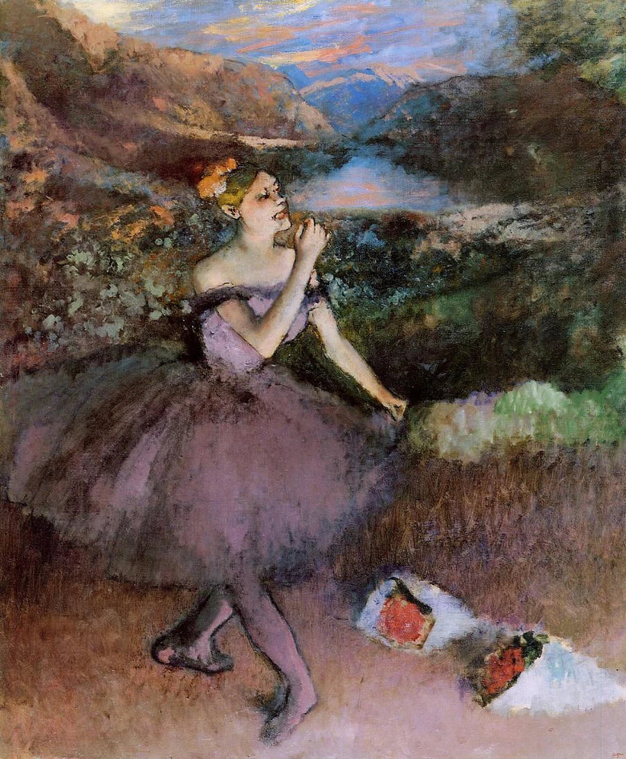 Danserinde med buketter - Edgar Degas