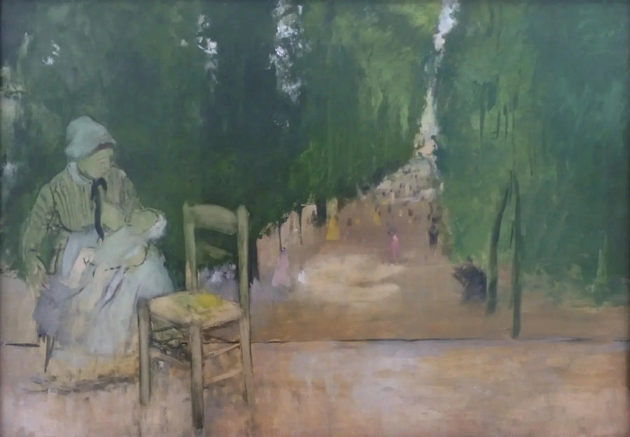 En amme i Luxembourg Haven - Edgar Degas