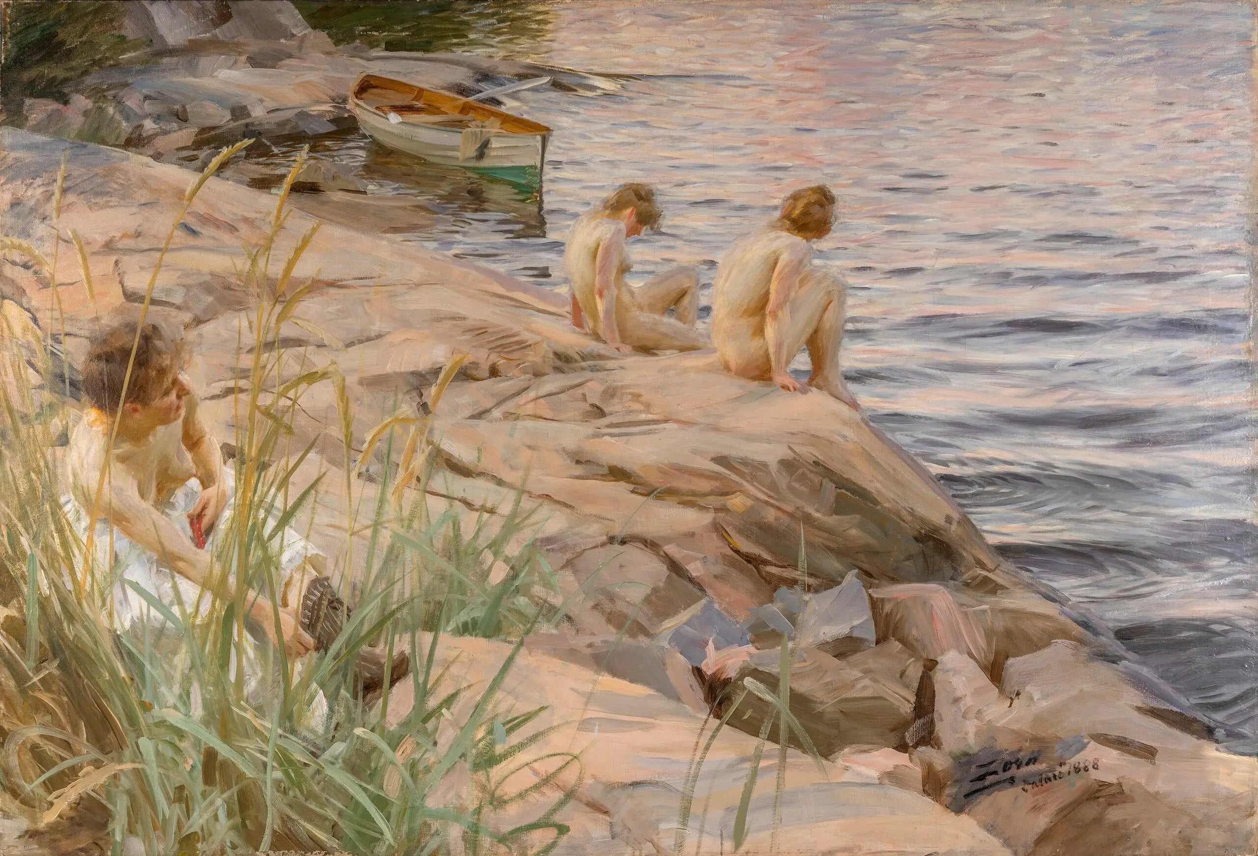 Dehors - Anders Zorn image 1 reproduction artisanale de tableau