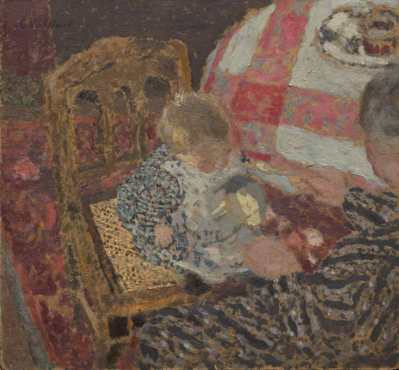 Morgenmad (Annette og hendes bedstemor) - Édouard Vuillard